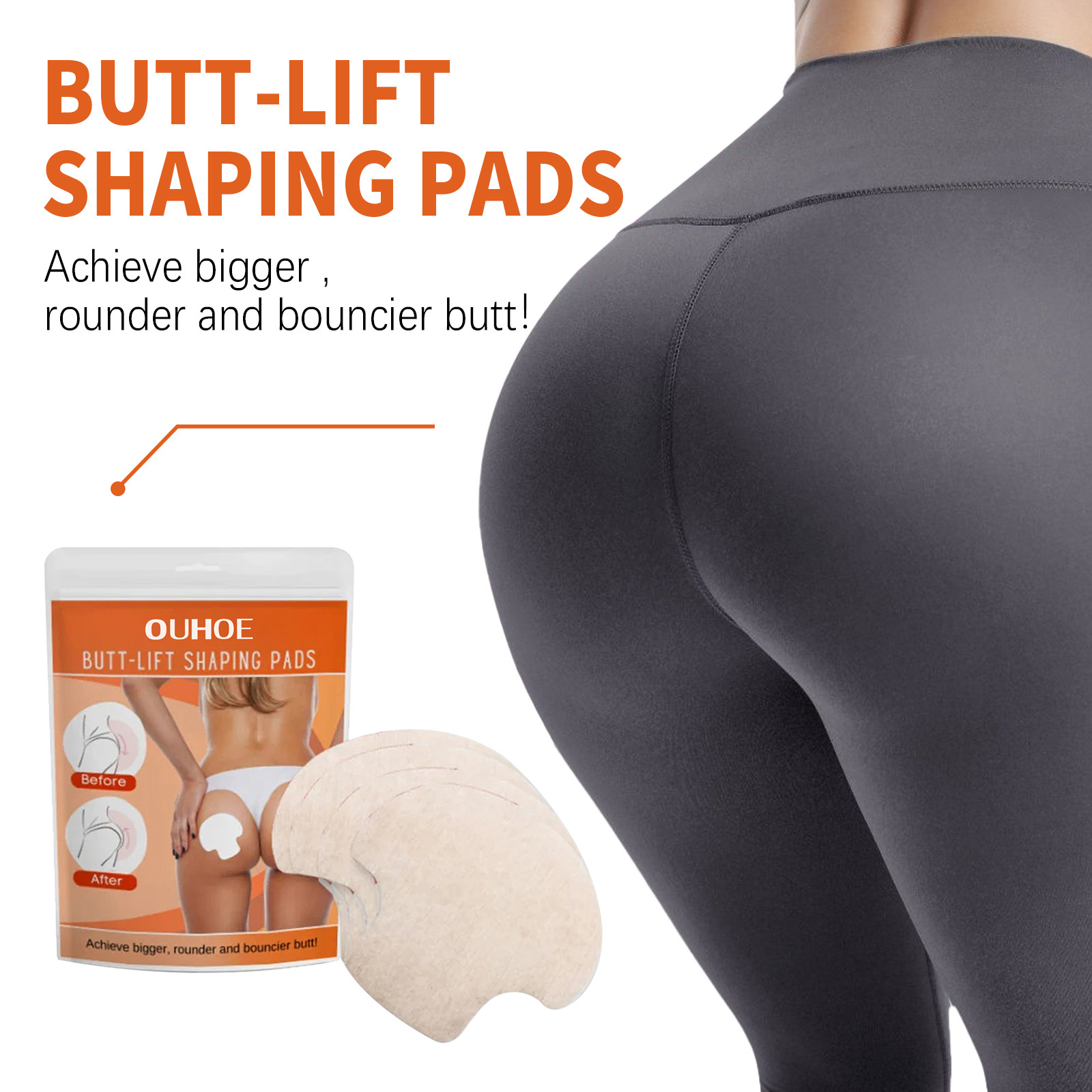 Il cerotto per glutei OUHOE rassoda la pelle e solleva i glutei, modellando le curve, pesca_voghion.com