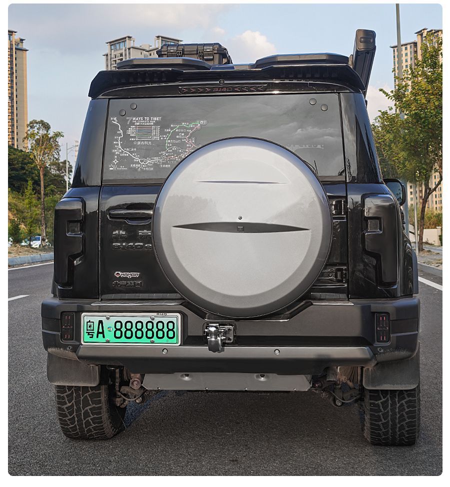 Suitable for 24-26 Models of Bj40, All-In-One Spare Tire Cover, Leather Spare Tire Cover, Appearance Modification 17inch 20inch Extended Range