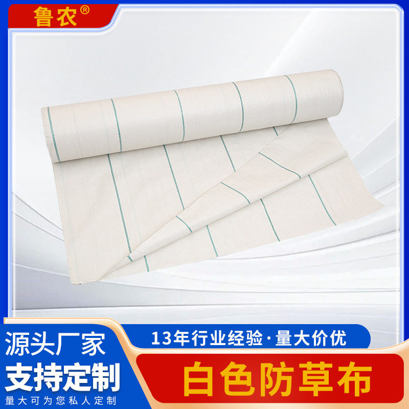 白色防草布2米果园地布田地铺地盖草布多规格农业除草布厂家批发