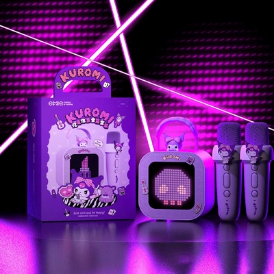 My Melody 2026 New Model, Car speaker/subwoofer - kuromi-pixel-speaker-dual-mic-set