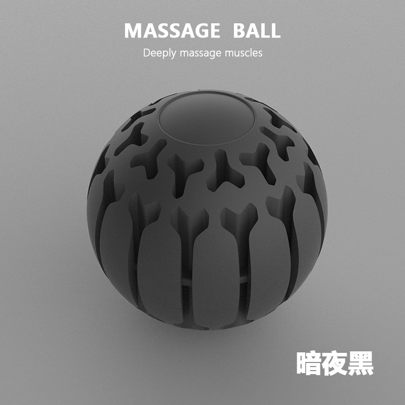Bola de fascia porosa-Negro noche oscuro