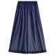 Navy Blue Lace Culottes Women's Summer Thin 2025 New Style Small Loose Draped Casual Lazy Wide Leg Pants