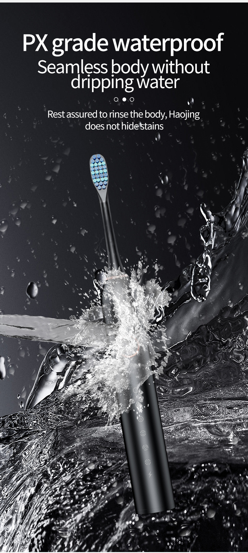 Professional Sonic Electric Toothbrush For Adults With 4 Heads_voghion.com