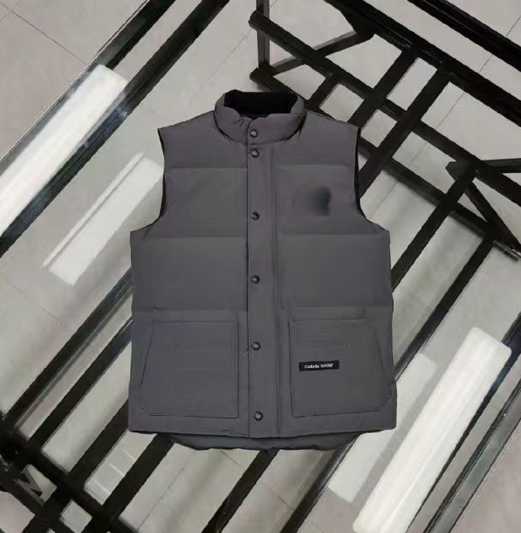户外大鹅羽绒服马甲加拿大同款宽松保暖加厚背心男女士情侣款坎肩|undefined