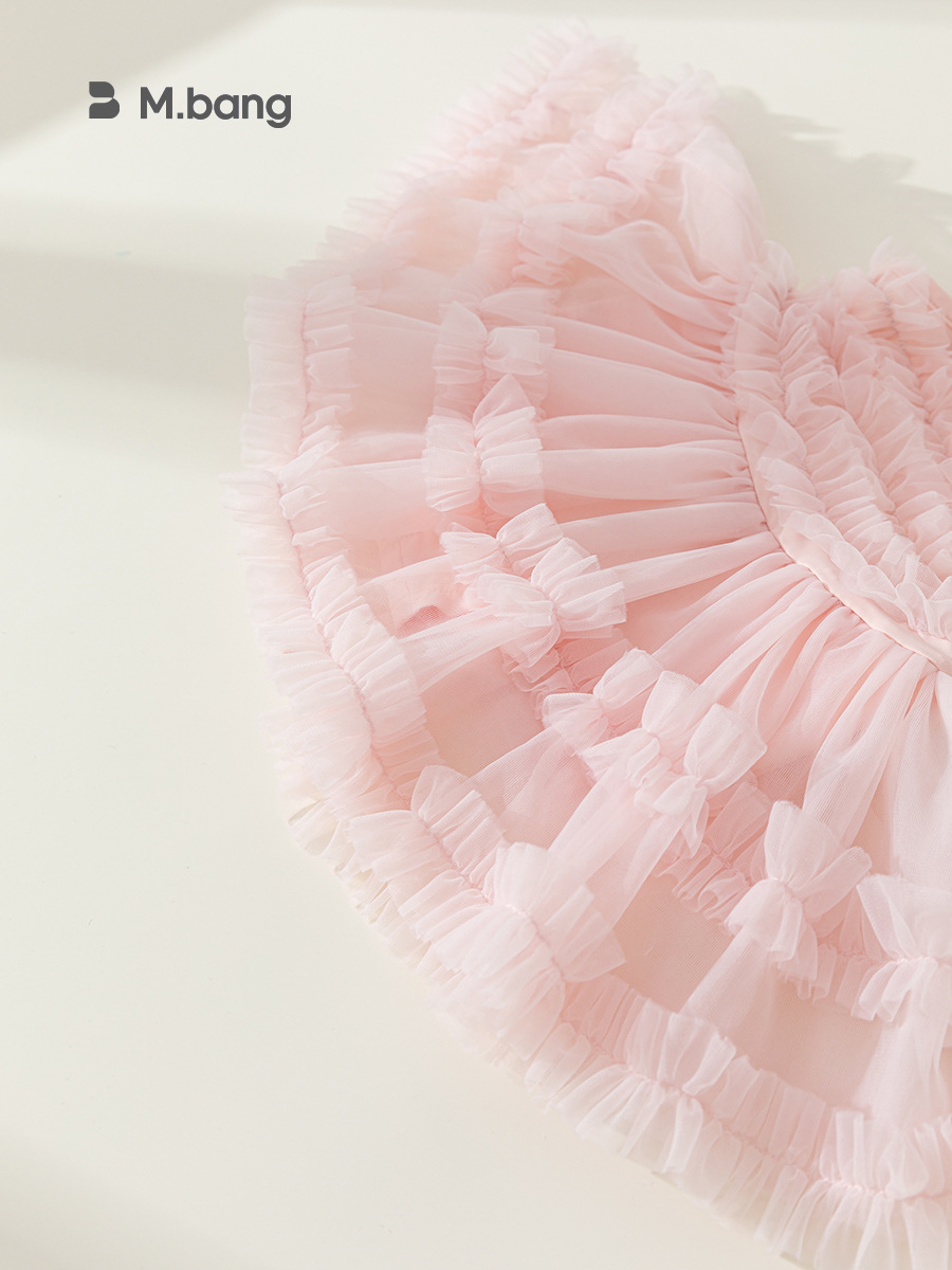 Youbao ropa para niños traje de baño para niñas verano nuevo vestido de princesa para niñas traje de baño vestido de malla dulce XQ24091