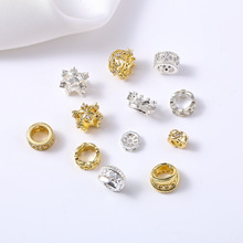 ΢��ʯ18K����ɫ�ʹڸ�Ƭ�ֹ�diy������ִ�܇݆��������