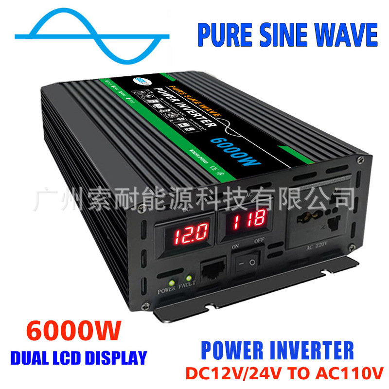 1000W Pure Sine Wave Inverter Dc12V/24V to Ac110V 120V Cross-Border Shopee Aliexpress Export