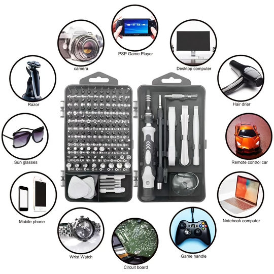 115-in-one screwdriver suit strong magnetic high hardness multi-function multi-purpose disassembly machine full set of tools special-shaped screwdriver