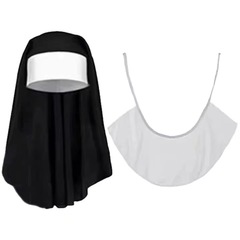 ハロウィン修道女ステージパフォーマンススーツクロスボーダーヨーロッパとアメリカの修道女誘惑黒と白のセクシーな制服