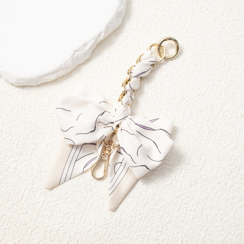 화이트 1 보우 연장 체인 17cm