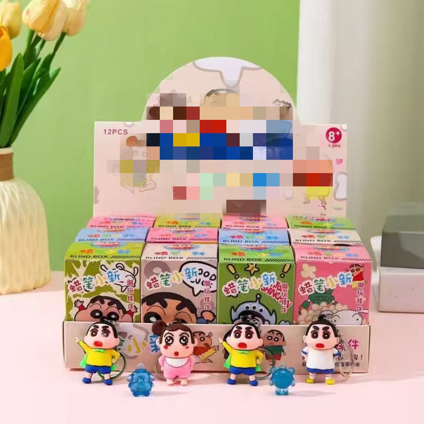 Juguete de los nuevos niños ciego caja muñeca de dibujos animados lindo llavero muñeca 2 paquete al por mayor puesto pequeño regalo