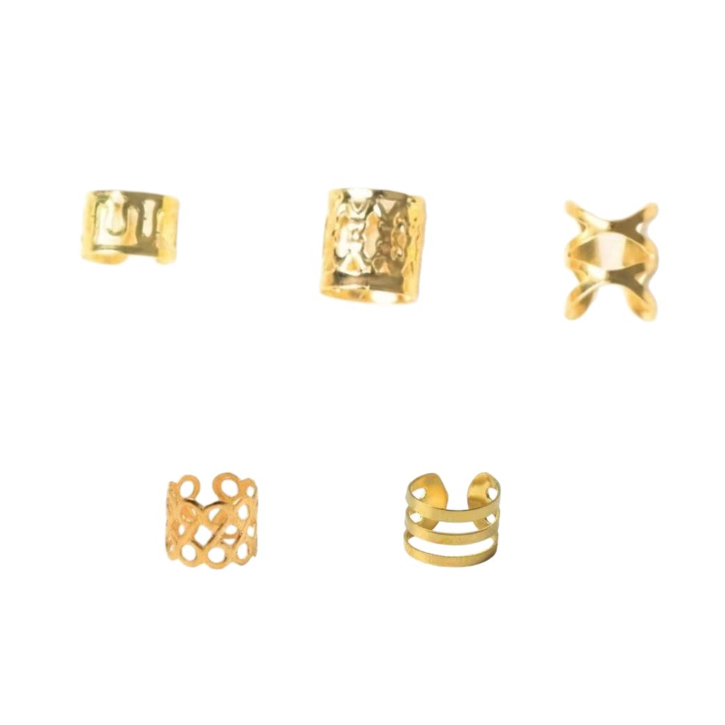 50pcs joyería de peluca trenzada sucia anillo de extensión de cabello trenzada hueca de hierro anillo de decoración hebilla de accesorios para el cabello de bricolaje material