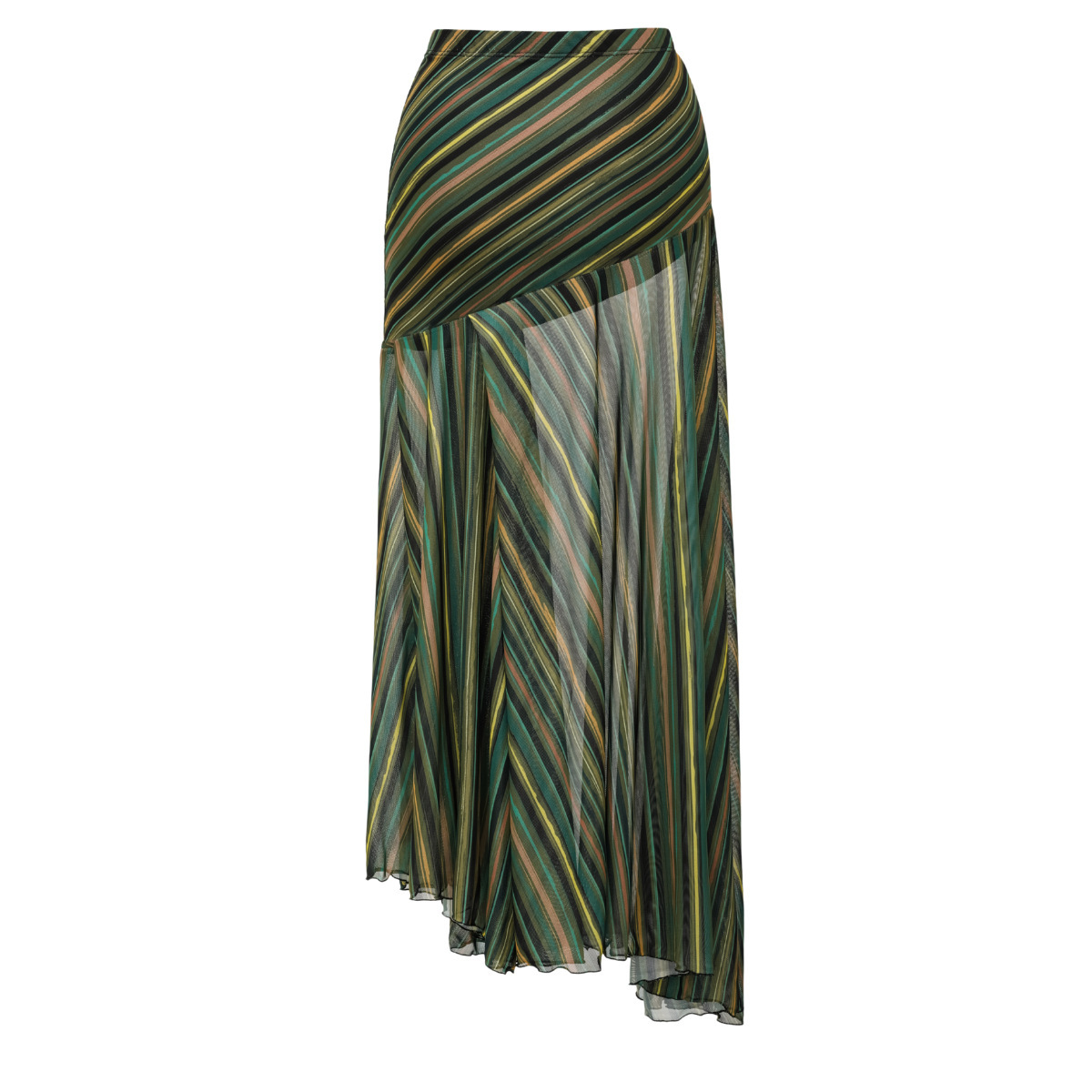 Women's One-piece Swimsuit With Sequin Color Blocking And Stripes_voghion.com