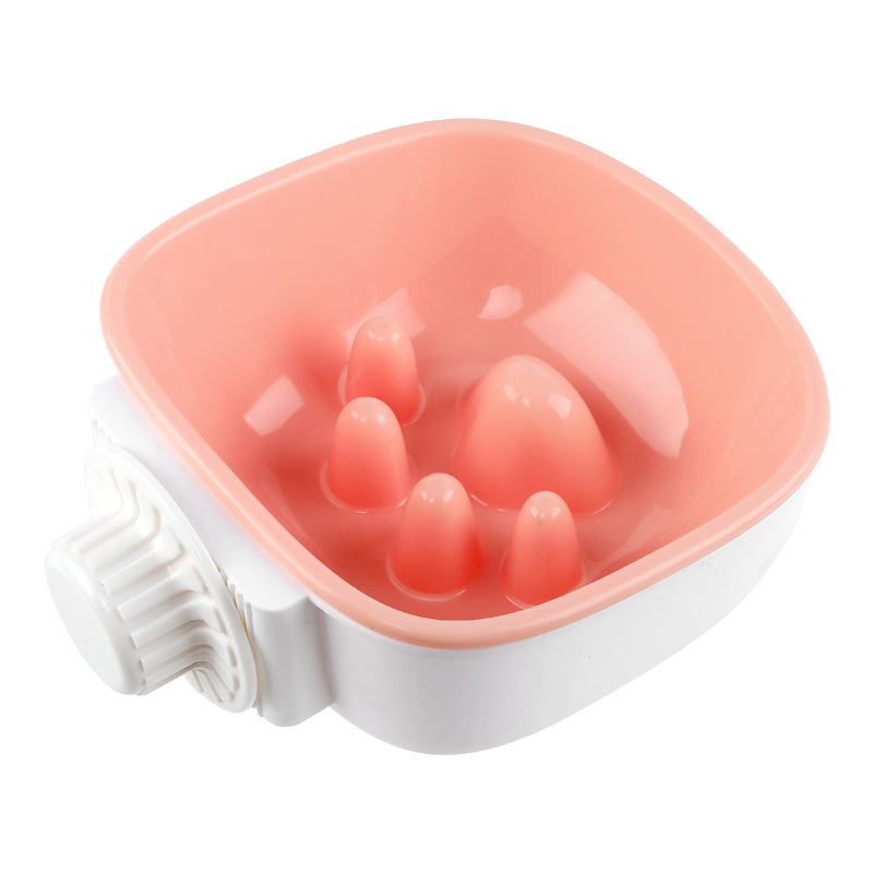 Tazón para mascotas al por mayor Cuenco anti-asfixia colgante para perros Cuenco colgante de agua de alimentación para gatos Cuenco de plástico creativo para perros pequeños y medianos