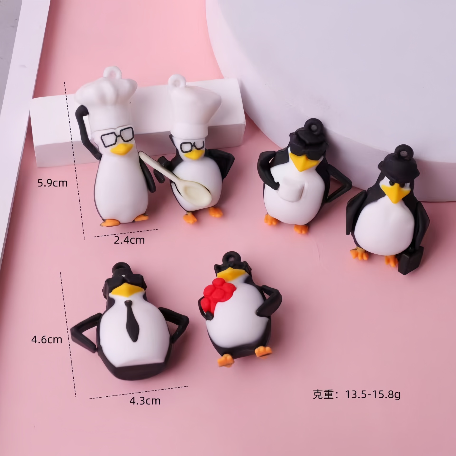 Penguin de Madagascar llavero elegante personaje abstracto llavero bolsas de estudiantes pequeña fábrica de accesorios colgantes