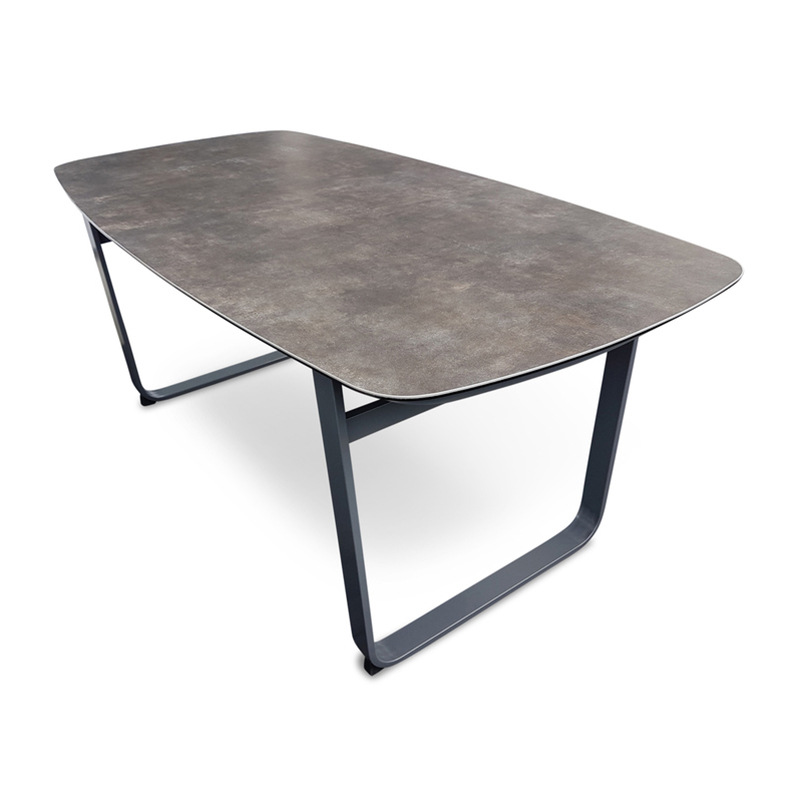 Mesa y silla de jardín al aire libre combinación de patio al aire libre villa zona de ocio balcón al aire libre silla de caña de aluminio muebles