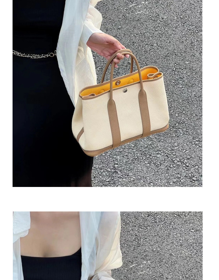 2024 neue kopf schicht rindsleder garten leinwand große kapazität Tongle freizeit handtasche schulter umhängetasche_voghion.com