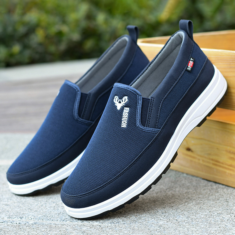 Viejos zapatos de tela de Beijing primavera y otoño zapatos de tela antideslizante desgaste zapatos de papá suave ligero transpirable