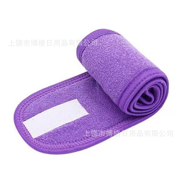 Nuevo transfronterizo yoga maquillaje máscara banda de pelo salón de belleza velo velcro banda de pelo se puede personalizar logo
