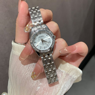 DOUKOU watch women's small fresh blue daisy diamond-set small dial exquisite women's watch cross-border hot-selling quartz watch