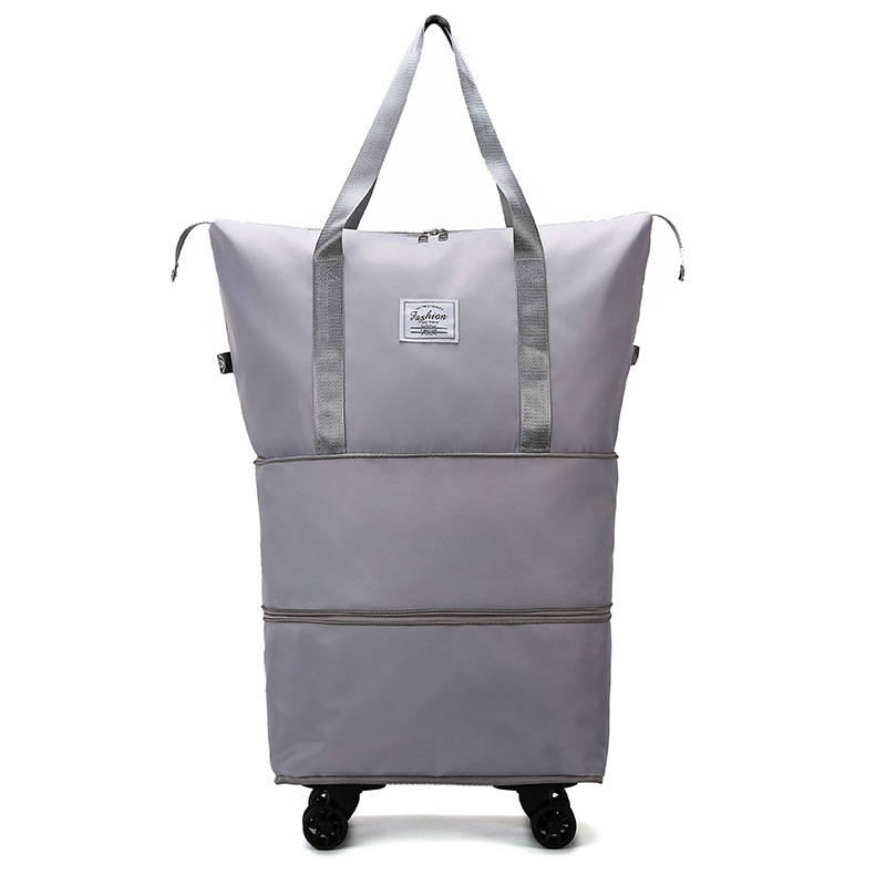 2024 nueva bolsa de equipaje de rueda universal, bolsa de viaje expandible de gran capacidad, separación seca y húmeda, bolsa de almacenamiento de negocios