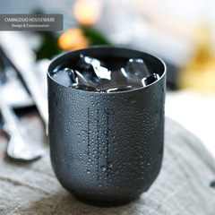 Vintage stainless steel cup casual mug tea wine cup candle aromatherapy cup Japanese restaurant hotel soft furnishings social media star live streaming