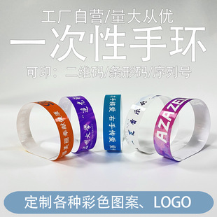 Spot disposable anti-counterfeiting waterproof amusement park scenic spot event bar party exhibition admission ticket bracelet
