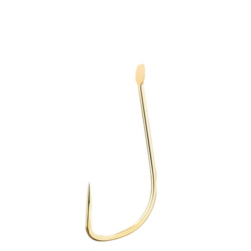 50 Pieces Bagged Gold Sleeve Fish Hooks with Barbs and without Barbs, Long Handle Fine Wire Hooks for Crucian Carp and Black Carp, Wholesale