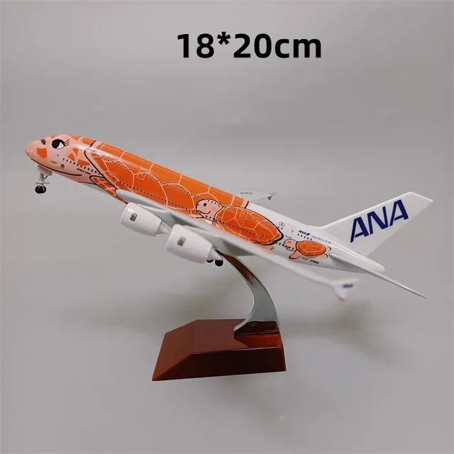 Modelo de avión de aleación de varios tamaños a380 Modelo de avión Airbus A380 Adornos de aviones de pasajeros Ventas de fábrica Productos calientes nacionales y extranjeros