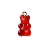 Resin, pendant, handle, necklace and earrings, accessory with accessories, with little bears, handmade