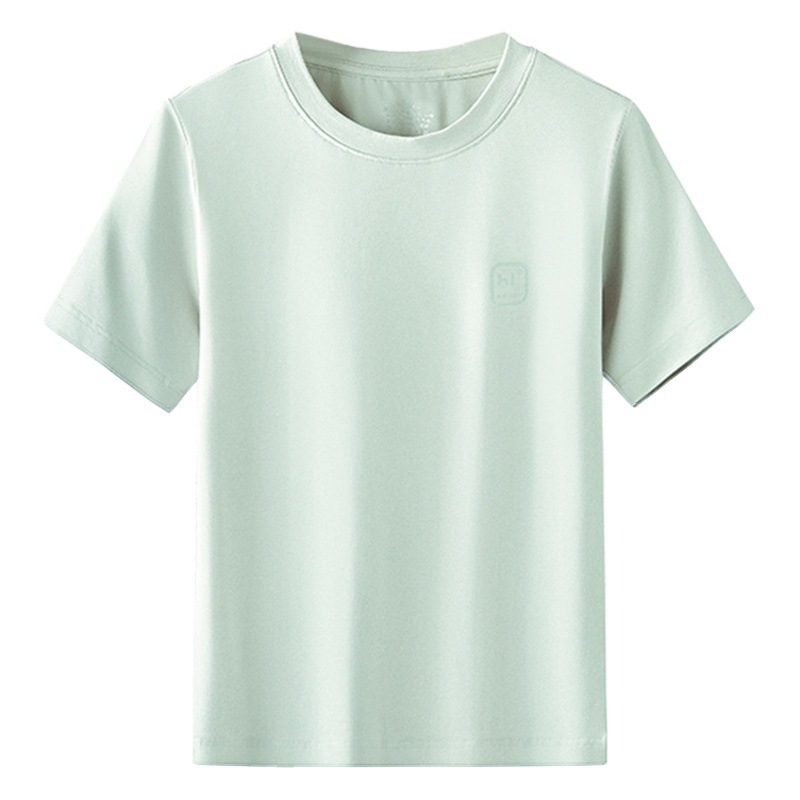 60 Count Cotton Modal Blended Spring and Summer Pure Color Thin Casual Outing Pajamas Home Clothes for Boys and Girls
