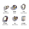 Xichuan new high -end K9 light purple fog nail diamond glass diamond DIY jewelry accessories pointed diamond accessories accessories