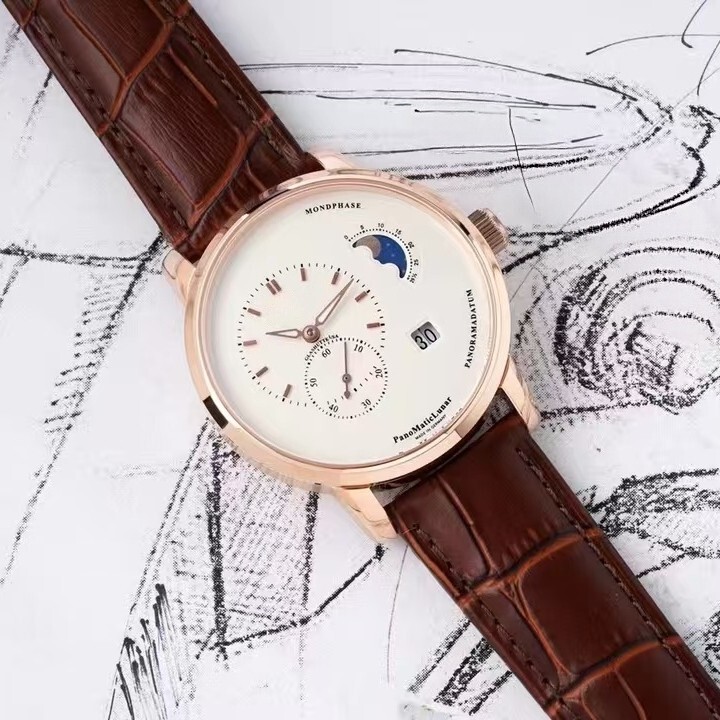 Gra Moon Phase Senator Master Series Men's Watch with Eccentric Moon Phase and Dual Calendar Function Business Automatic Mechanical Watch for Men Gra Moon Phase Senator Master Series Men's Watch with Eccentric Moon Phase and Dual Calendar Function Business Automatic Mechanical Watch for Men