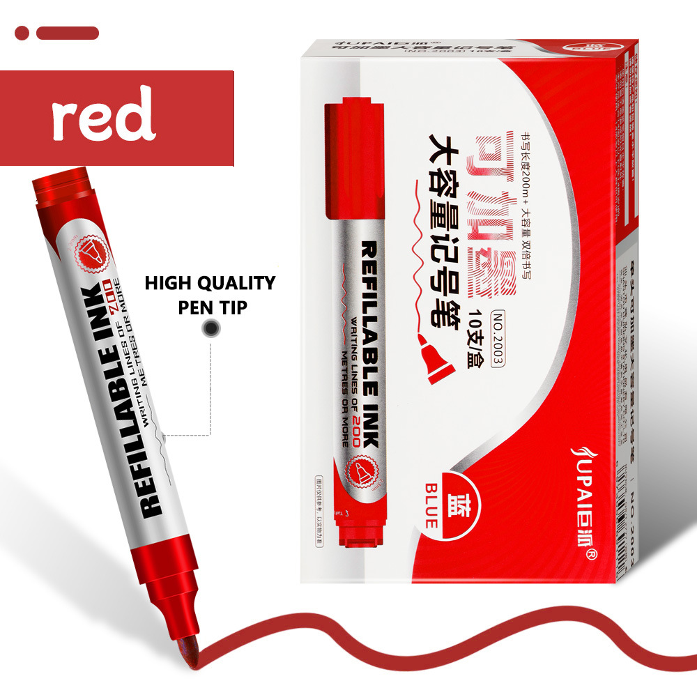 marcado de tinta de gran capacidad marcado de aceite de flujo rápido seco no borrable impermeable marcado de cabeza grande al por mayor