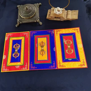 民族用品批发藏式刺绣精美法器垫布佛音钵垫子金刚杵垫子多种样式