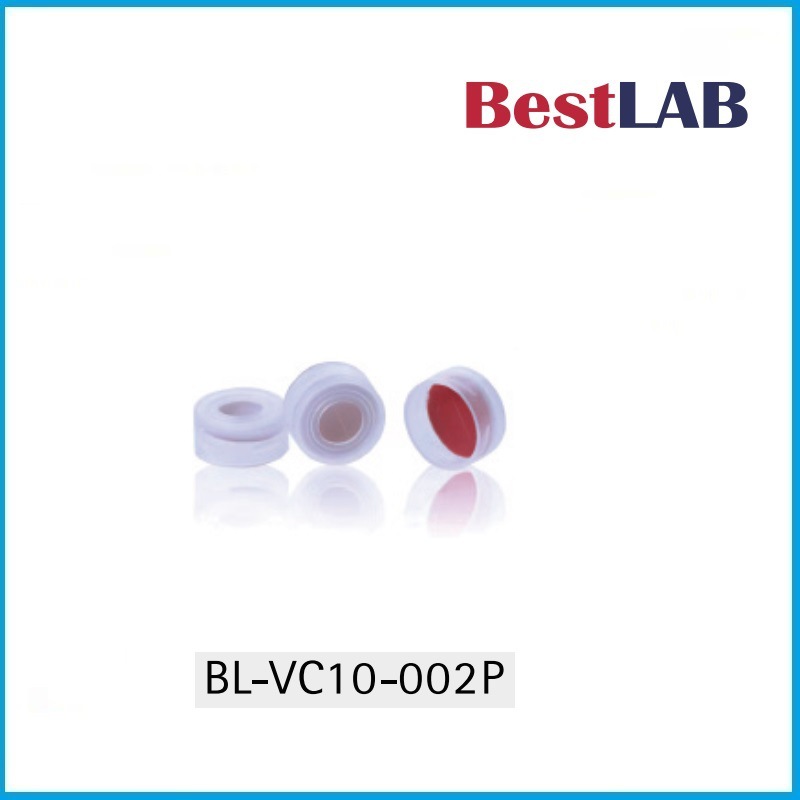 11mm 样品瓶盖 预开口垫片 红PTFE/白硅胶 BL-VC10-002P Bestlab