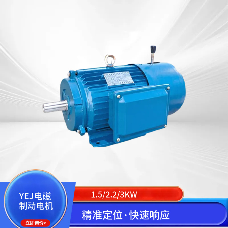YEJ100L-2 3KW电磁制动三相异步电动机 380V铜芯刹车电机