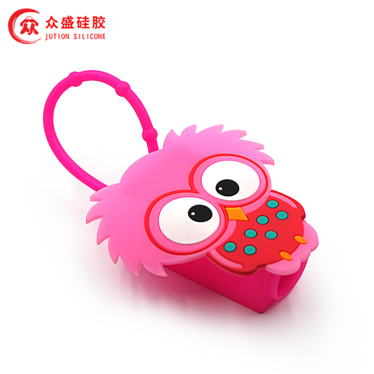 Funda de silicona para botellas pequeñas, diseño cartoon reutilizable