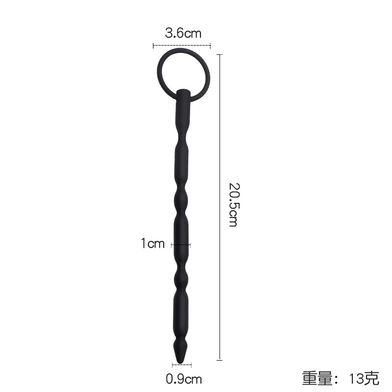 Hollow Silicone Urethral Dilator Stick, Male Sound Bead, Multi-Size Adult Toy — detail image 3