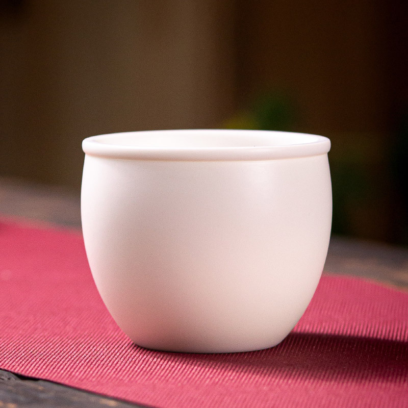 Ganador de gran cabra de jade de porcelana kung fu taza de té de cerámica maestro de esmalte de color taza de oro taza de té de inscripción de Dehua