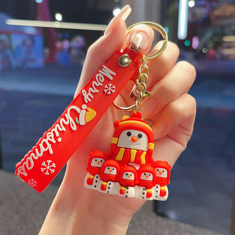 古典的なサンタクロースのキーホルダークロスボーダーストラップバッグアクセサリー自動車チェーン小商品カップル小プレゼント卸売り|undefined
