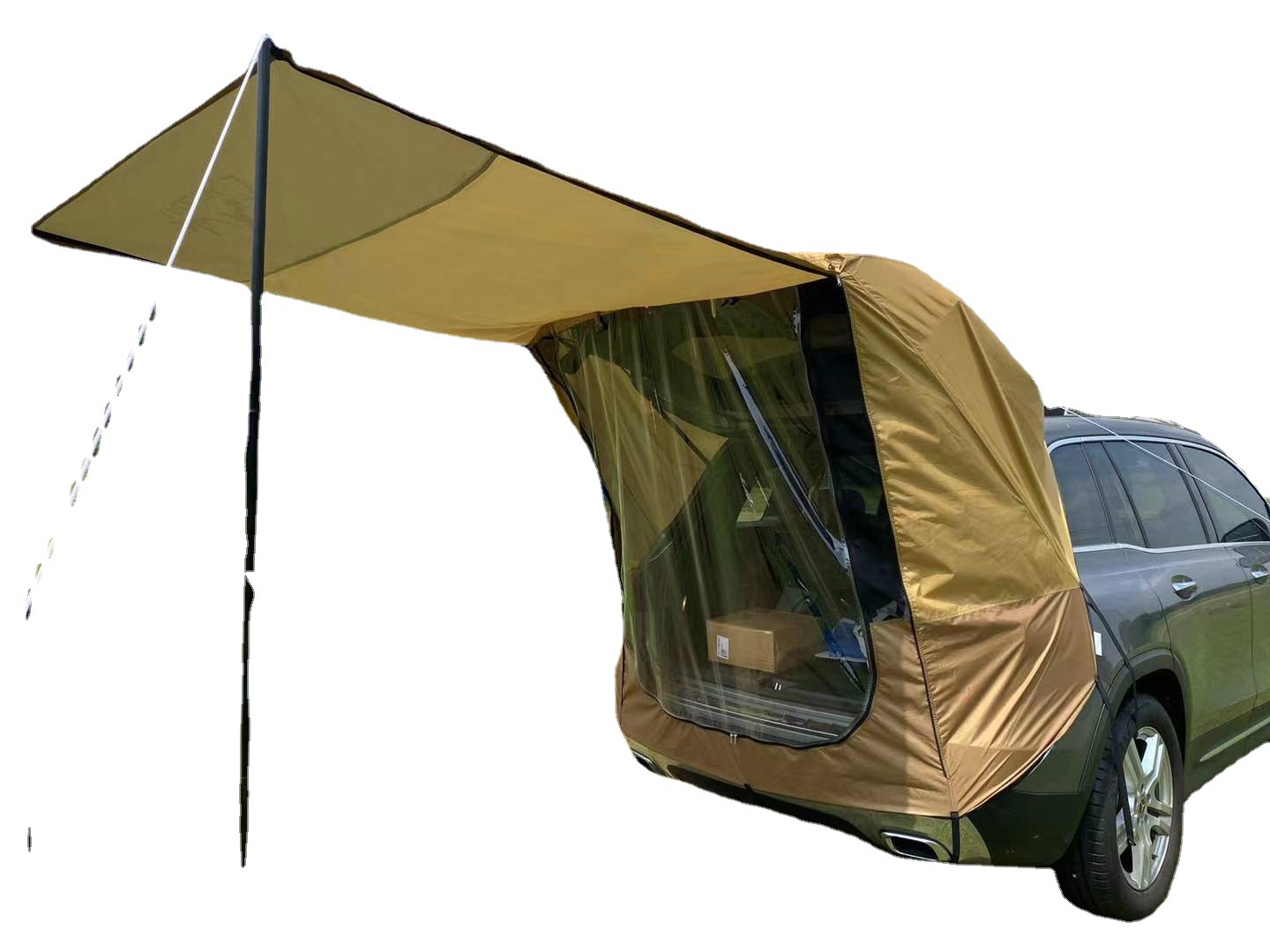 Outdoor Self-driving Tour Barbecue Camping Car Tail Extension Tent Sunshade Rainproof Car Travel Tent Trunk Tent