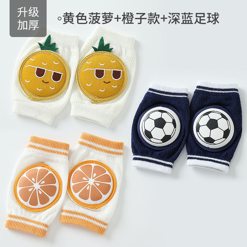 Cubierta de la almohadilla de la rodilla para niños bebé gateando niño infantil resistente a la caída para caminar engrosado verano codo pad niños niñas medianas y grandes