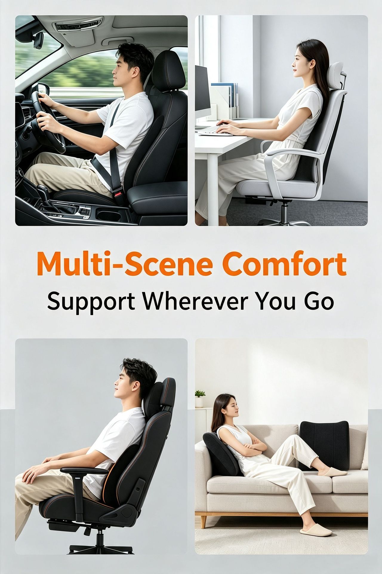 Cushion Office Waist Protection Waist Protection Car Waist Cushion Waist Pillow Seat Back Cushion Pillow Backrest Sedentary Summer