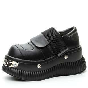 Punk Sexy Thick-Soled Rocking Platform Shoes with 8cm Height Increase for Small People, Casual and Personalized Women's Shoes That Look Taller