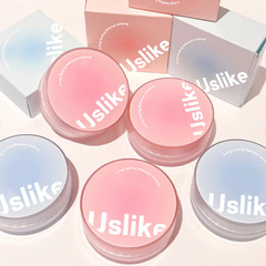 Uslikeゼリー散粉化粧粉の持続的なダブルメッシュは化粧をしにくいです。