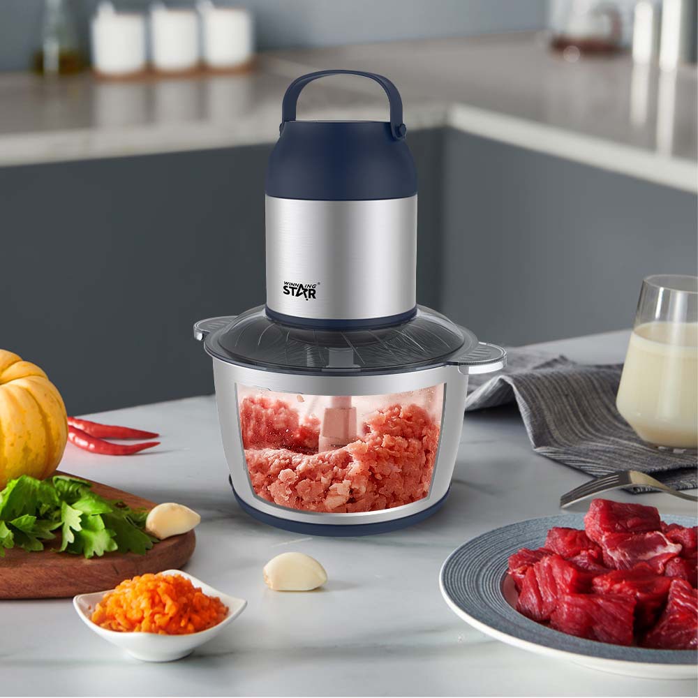 WinningStar comercio exterior spot cocina de cuatro cuchillas trituradoras eléctricas mezcladoras de carne picada multifunción máquina de cocción