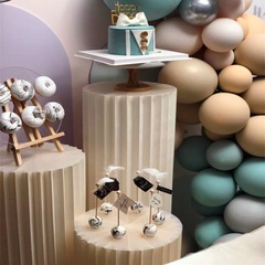 Dessert table wedding folding cylinder paper Roman column folding column road guide ornaments shopping mall window birthday party delivery
