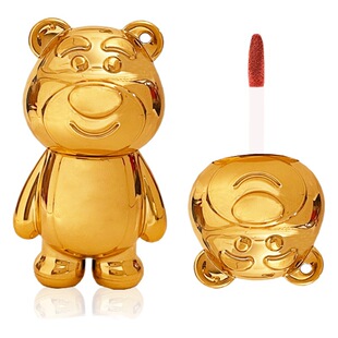 Keychain bear lip glaze lip mud velvet matte surface white makeup not easy to fade makeup live TikTok same style