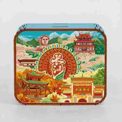 オリジナルアモイ重慶南京西安都市動態オルゴールオルゴールオルゴール観光記念品